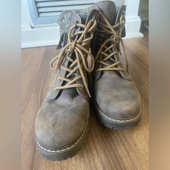 Rieker Gray Ankle Boots - Picture 2 of 8